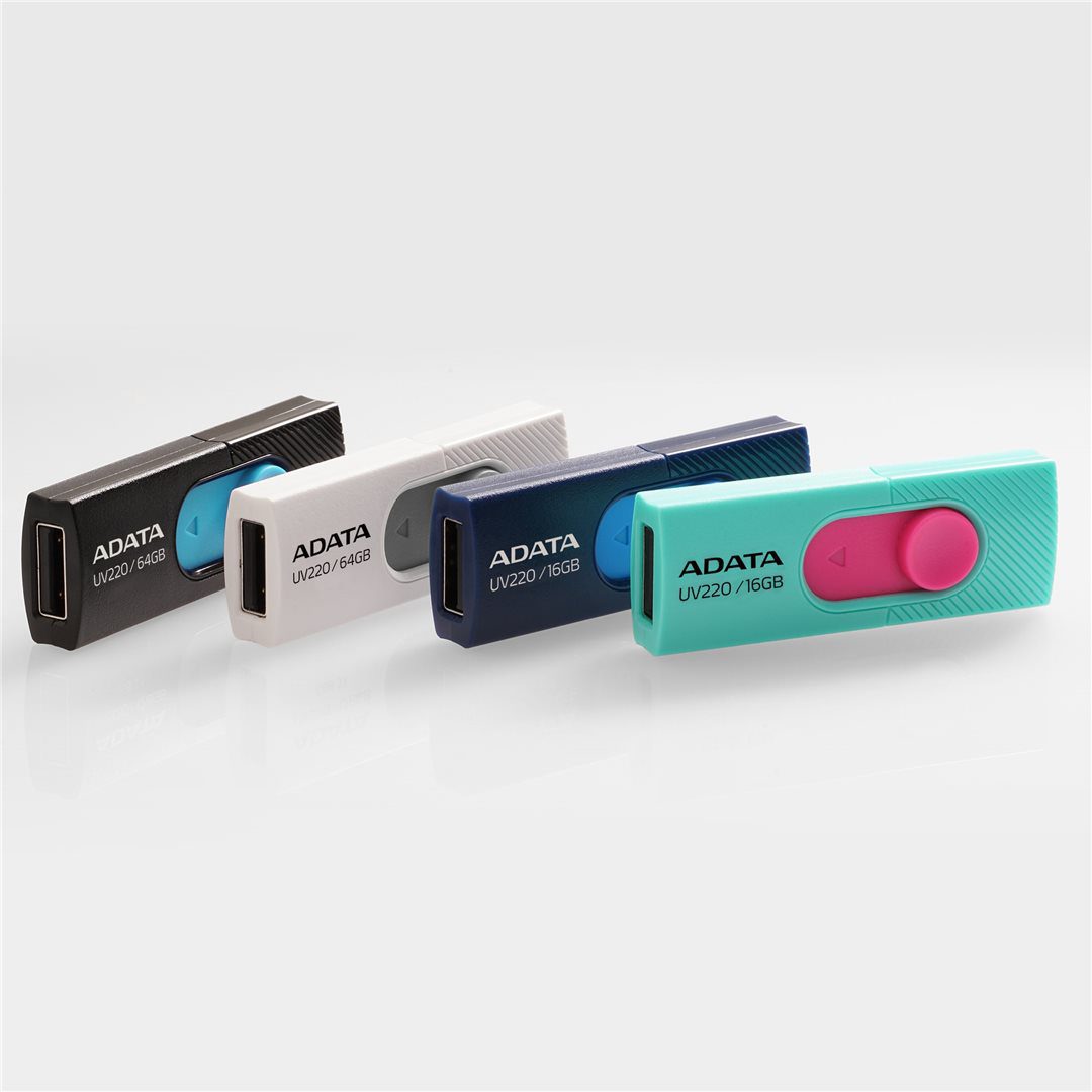 ADATA UV220 64GB USB 2.0 USB-A Bílá-Šedá - Obrázek 3