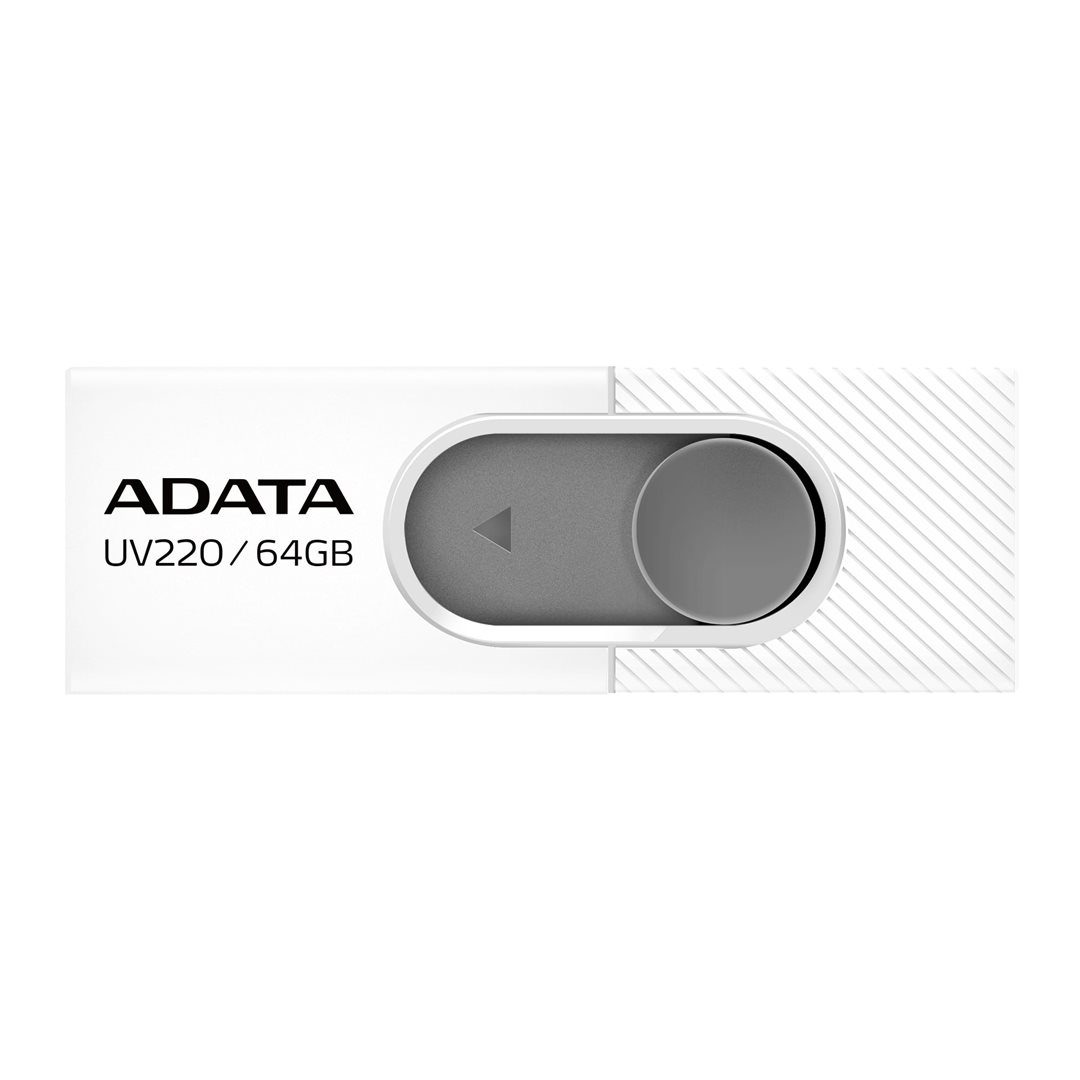 ADATA UV220 64GB USB 2.0 USB-A Bílá-Šedá - Obrázek 2