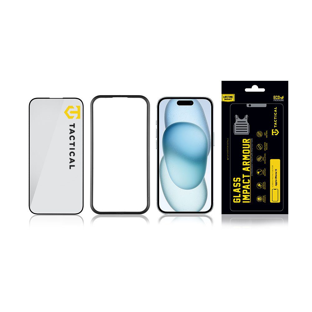 Tactical Glass Impact Armour sklo pro Apple iPhone 15 / iPhone 16 - Obrázek 4