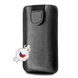 FIXED Soft Slim Pouzdro se zavíráním PU kůže velikost M černé
