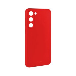 Zadní pogumovaný kryt FIXED Story pro Samsung Galaxy S23 červený