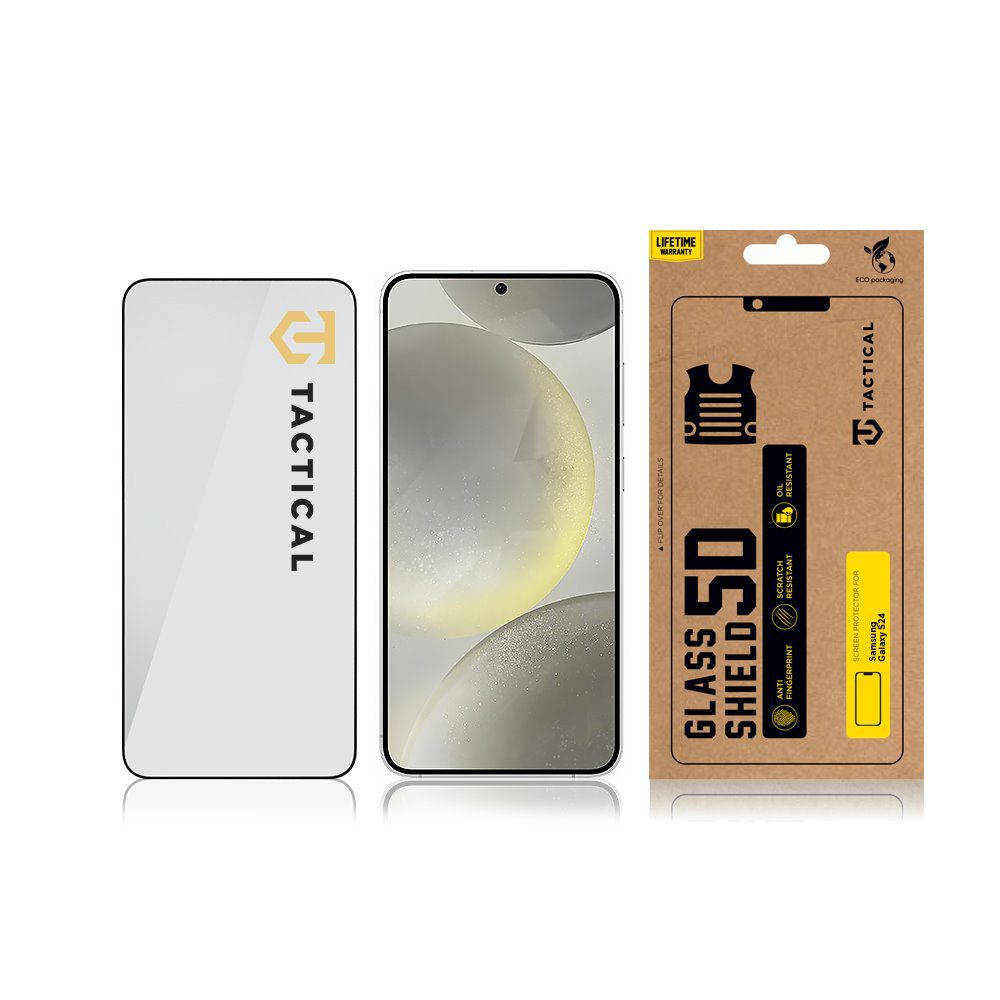 Tactical Glass Shield 5D sklo pro Samsung Galaxy S24/S25 Black - Obrázek 4