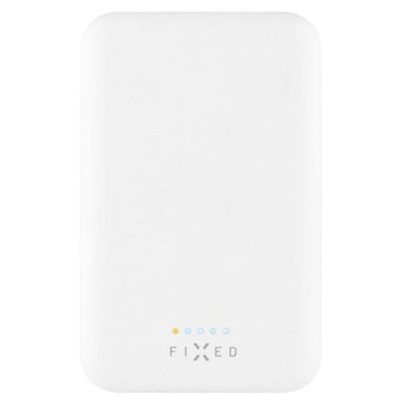 Powerbanka FIXED MagZen s bezdrátovým nabíjením a podporou Magsafe, 6 000 mAh, bílá