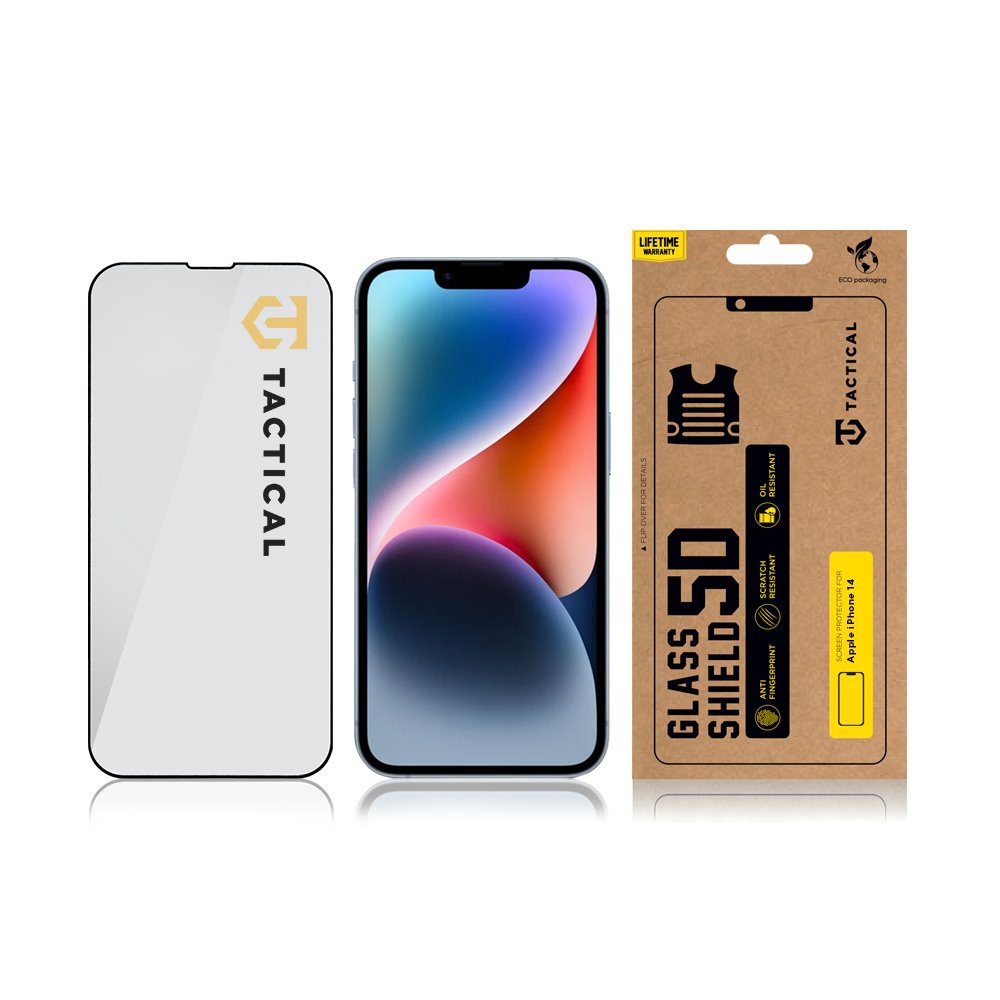 Tactical Glass Shield 5D sklo pro Apple iPhone 13 / 13 Pro / 14 / 16e / 17e Black - Obrázek 4