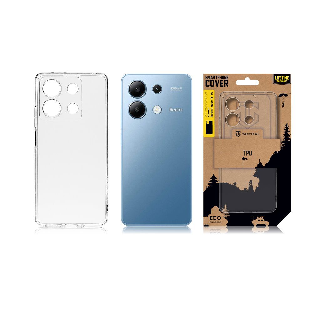 Tactical TPU Kryt pro Xiaomi Redmi Note 13 5G Transparent - Obrázek 4