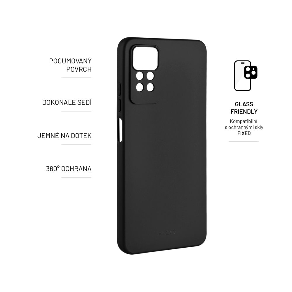 Zadní pogumovaný kryt FIXED Story pro Xiaomi Redmi Note 12 Pro, černý - Obrázek 4