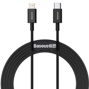 Baseus CATLYS-C01 Superior Fast Charging Datový Kabel USB-C to Lightning 20W 2m Black