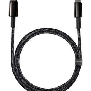 Baseus CATLWJ-01 Tungsten Gold Fast Charge Kabel USB-C to Lightning 20W 1m Black