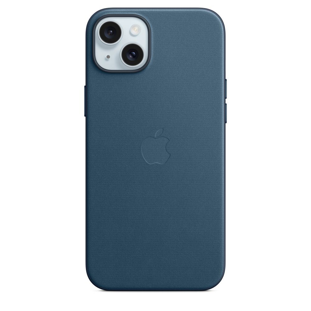 Apple FineWoven Kryt vč. MagSafe pro iPhone 15 Plus Pacific Blue
