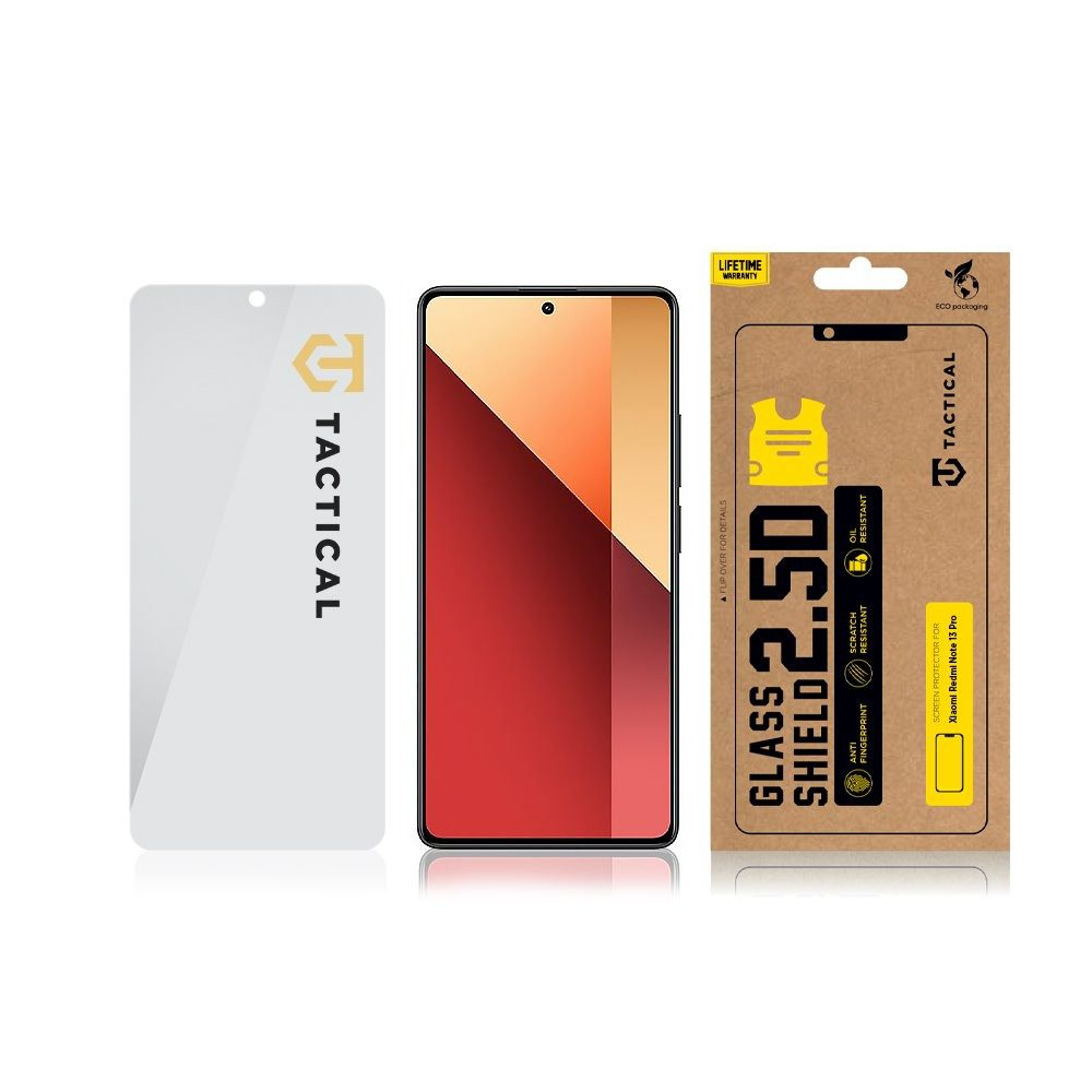 Tactical Glass Shield 2.5D sklo pro Xiaomi Redmi Note 13 Pro 4G/5G / Poco X6 5G Clear - Obrázek 4