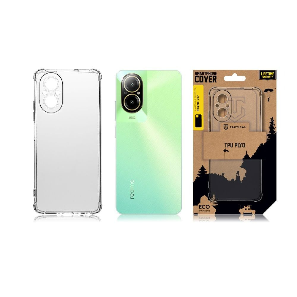 Tactical TPU Plyo Kryt pro Realme C67 Transparent - Obrázek 4