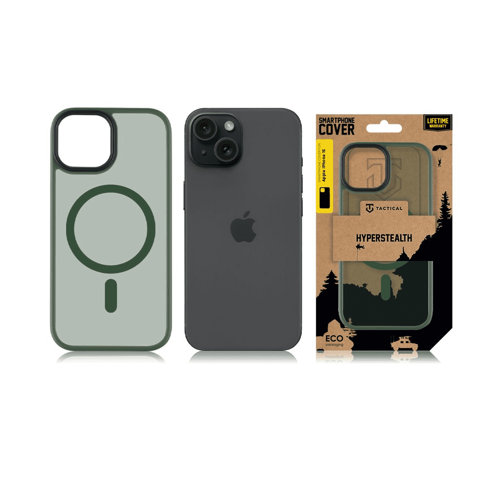 Tactical MagForce Hyperstealth Kryt pro iPhone 15 Forest Green - Obrázek 4