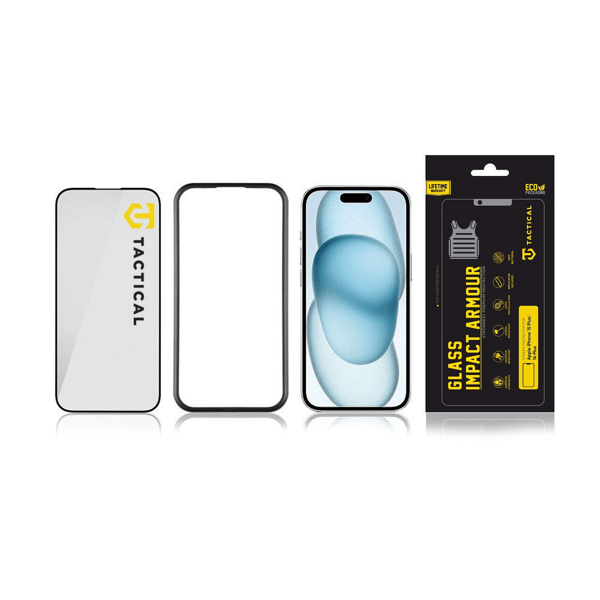 Tactical Glass Impact Armour sklo pro Apple iPhone 15 Plus/16 Plus - Obrázek 4