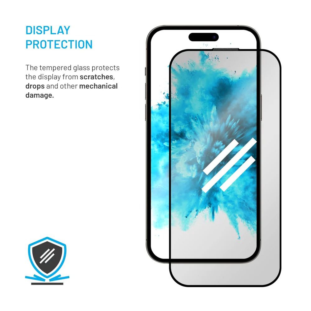 Ochranné tvrzené sklo FIXED Privacy Full-Cover pro Apple iPhone 16 Pro, lepení přes celý displej, černé - Obrázek 6