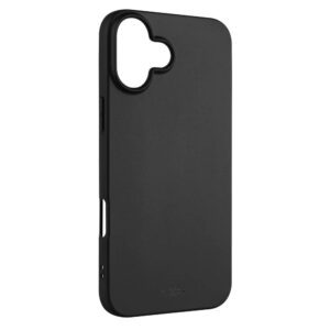 Zadní pogumovaný kryt FIXED Story pro Apple iPhone 16, černý