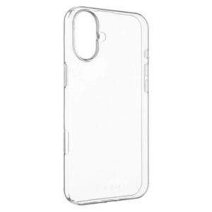 Ultratenký TPU gelový kryt FIXED Story Slim pro Apple iPhone 16, 0,6 mm, čirý