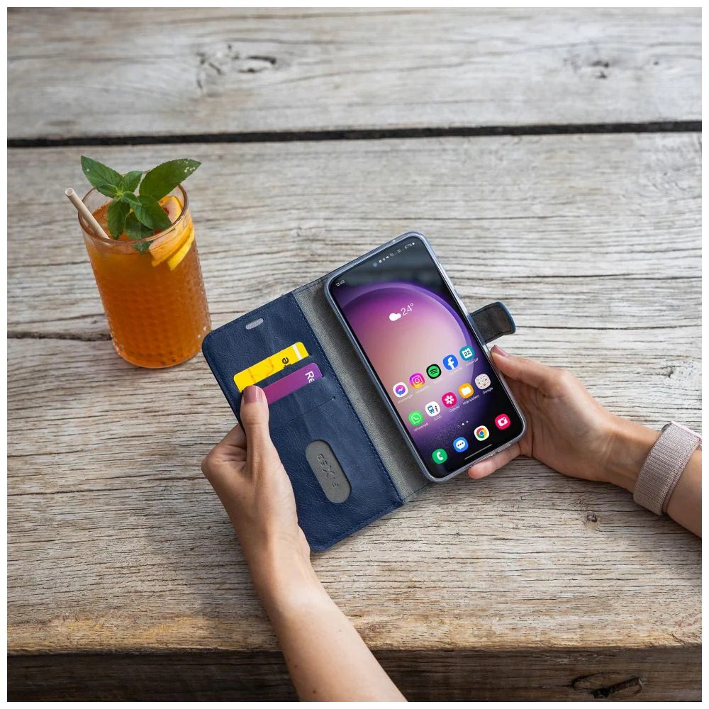Pouzdro typu kniha FIXED Opus pro Samsung Galaxy A16 4G / A16 5G, modré - Obrázek 8