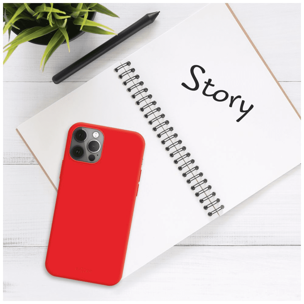 Zadní pogumovaný kryt FIXED Story pro Apple iPhone 16, červený - Obrázek 6