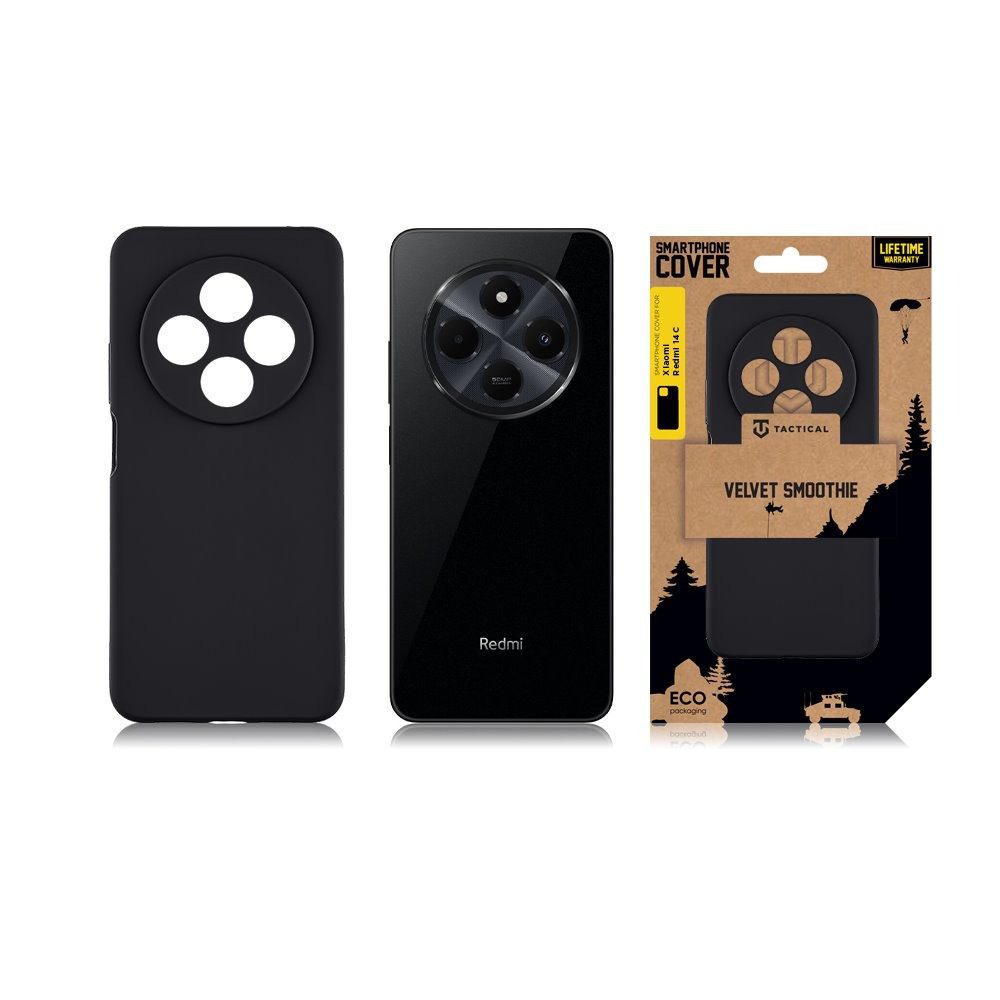 Tactical Velvet Smoothie Kryt pro Xiaomi Redmi 14C 4G/A4 5G/Poco C75 Asphalt - Obrázek 5