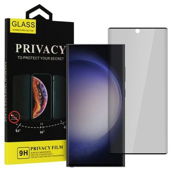 Tvrzené sklo 3D pro Samsung Galaxy S22 Ultra Black - Privacy Glass - Obrázek 3