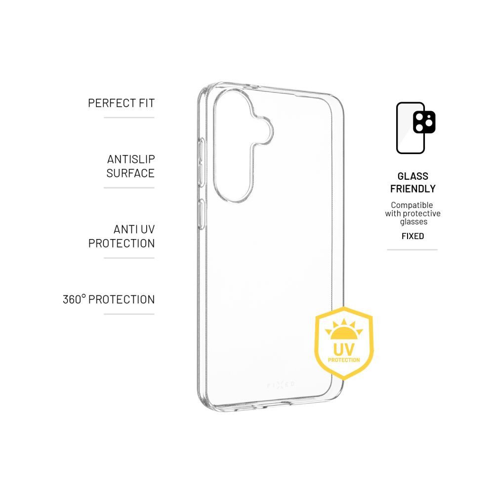 TPU gelový kryt FIXED Story AntiUV pro Samsung Galaxy S25+, čirý - Obrázek 3