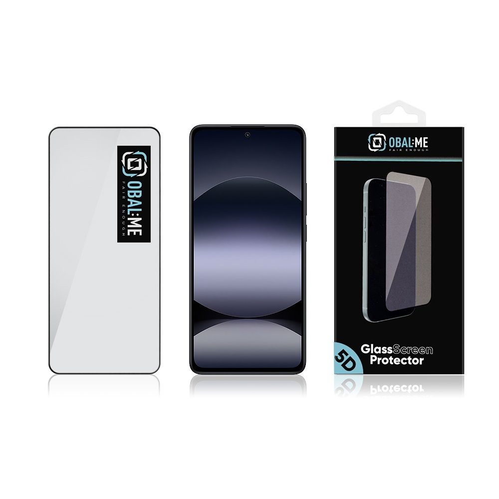 OBAL:ME 5D Tvrzené Sklo pro Xiaomi Redmi Note 14 4G/5G Black - Obrázek 4