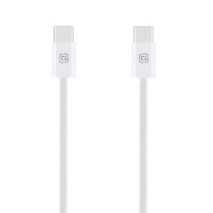 OBAL:ME Super Fast USB-C/USB-C Pletený kabel 60W 1m White