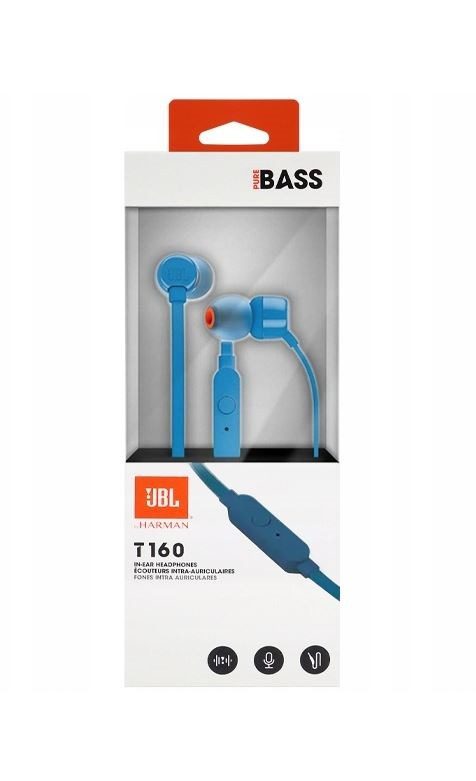 JBL T160 in-Ear Headset 3,5mm Blue / Modrá - Obrázek 3