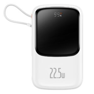 Powerbanka Baseus Qpow Pro 10000 mAh USB + Type C - PD 20W White