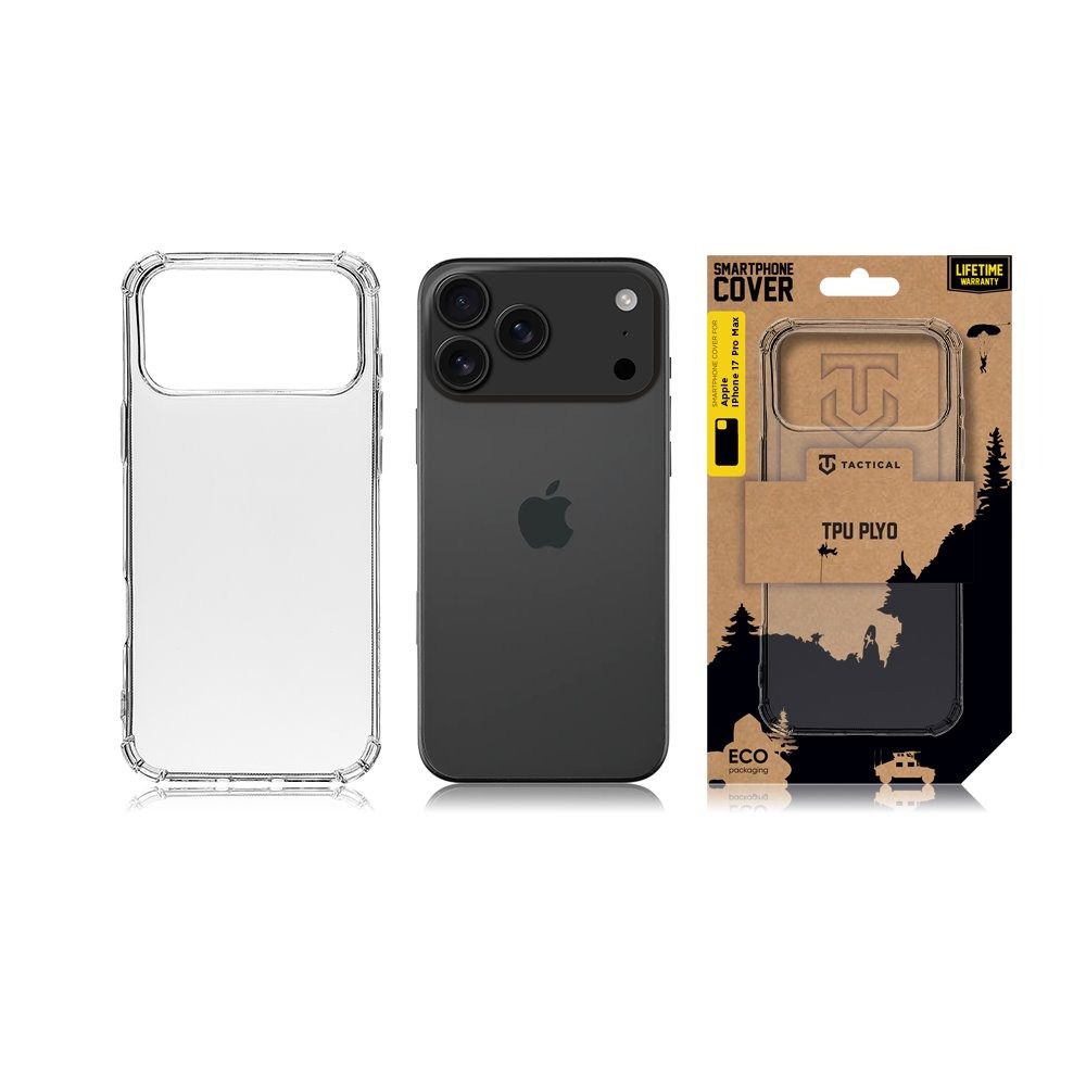 Tactical TPU Plyo Kryt pro Apple iPhone 17 Pro Max Transparent - Obrázek 4