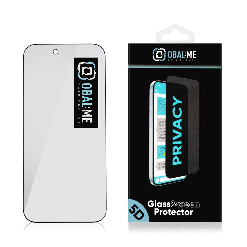 OBAL:ME Privacy 5D Tvrzené Sklo pro Apple iPhone 17 Air Black - Obrázek 4