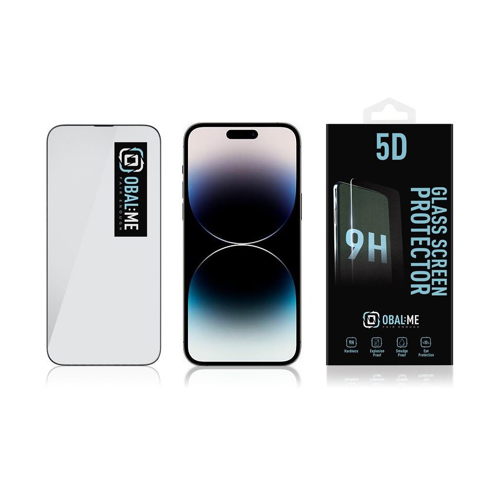 OBAL:ME 5D Tvrzené Sklo pro Apple iPhone 14 Pro Max Black - Obrázek 4