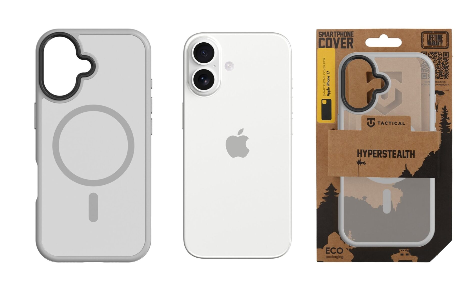 Tactical MagForce Hyperstealth Kryt pro iPhone 17 Light Grey - Obrázek 4