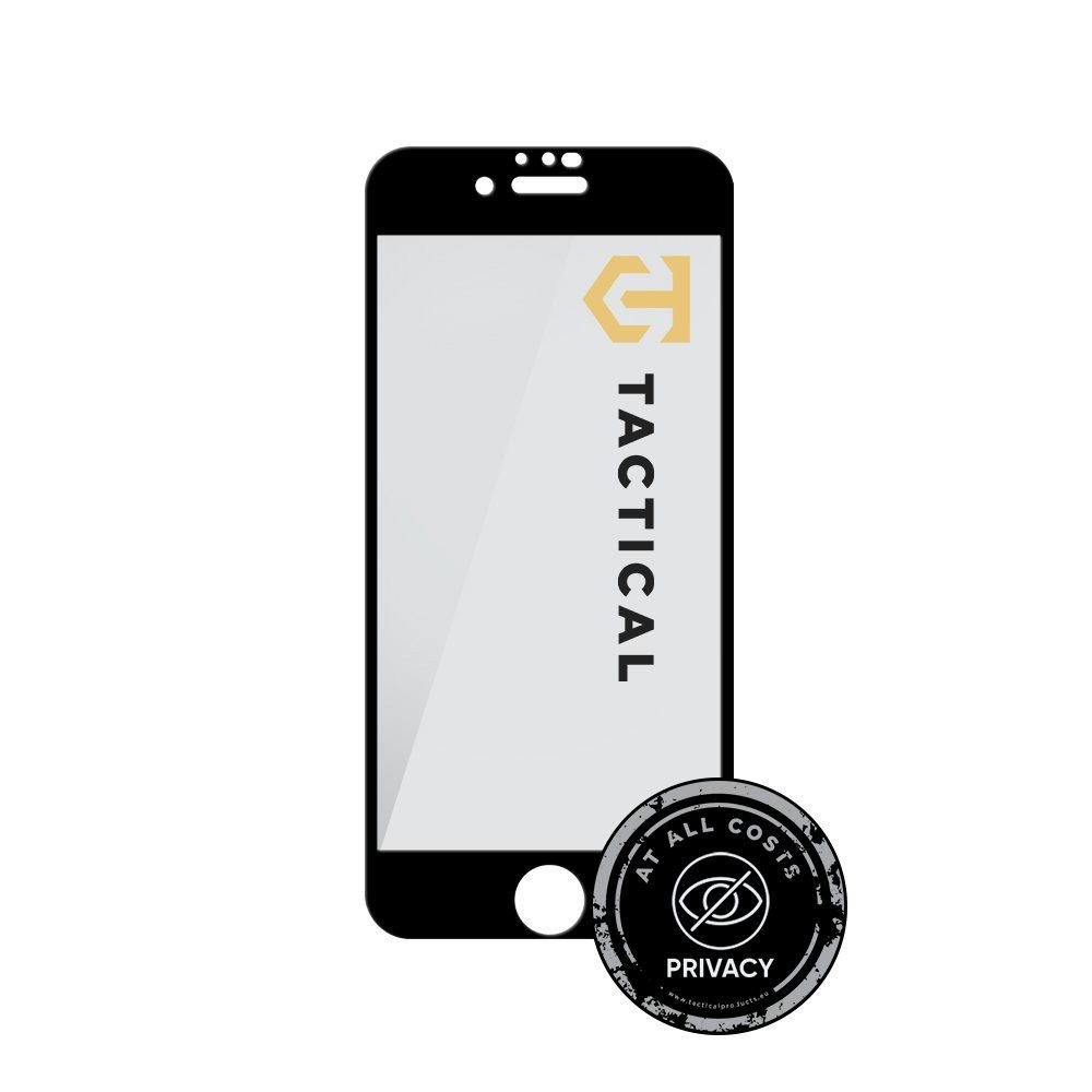 Tactical Glass Shield Privacy Stealth 5D sklo pro Apple iPhone 7/8/SE 2020/SE 2022 Black - Obrázek 3