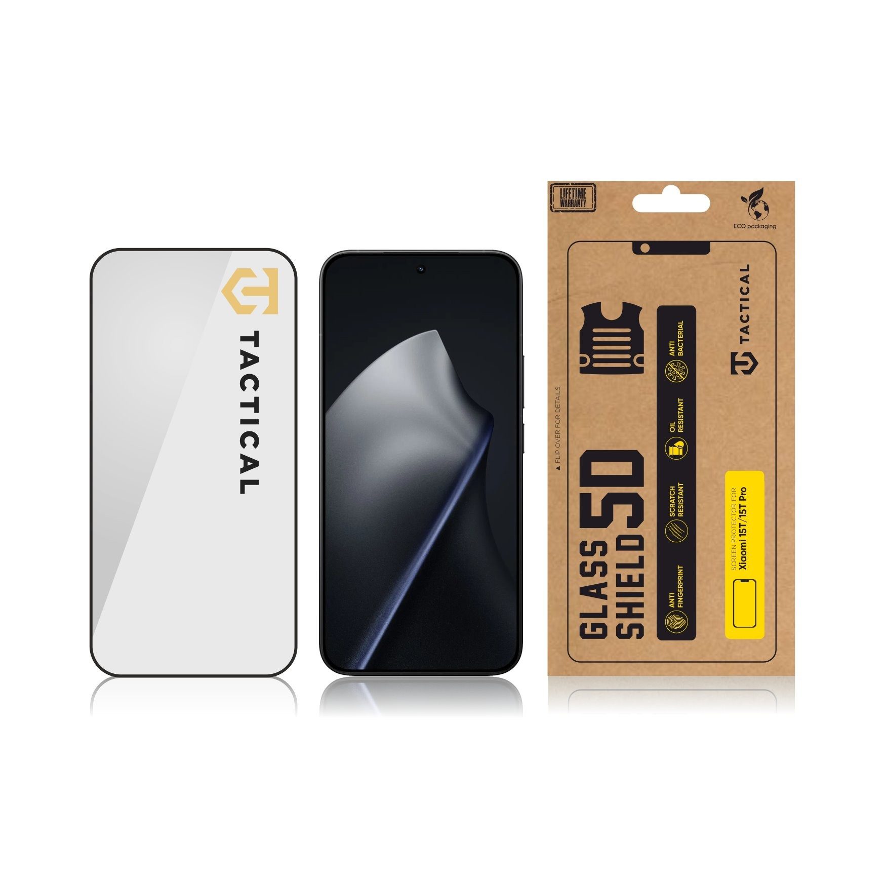 Tactical Glass Shield 5D sklo pro Xiaomi 15T/15T Pro Black - Obrázek 4