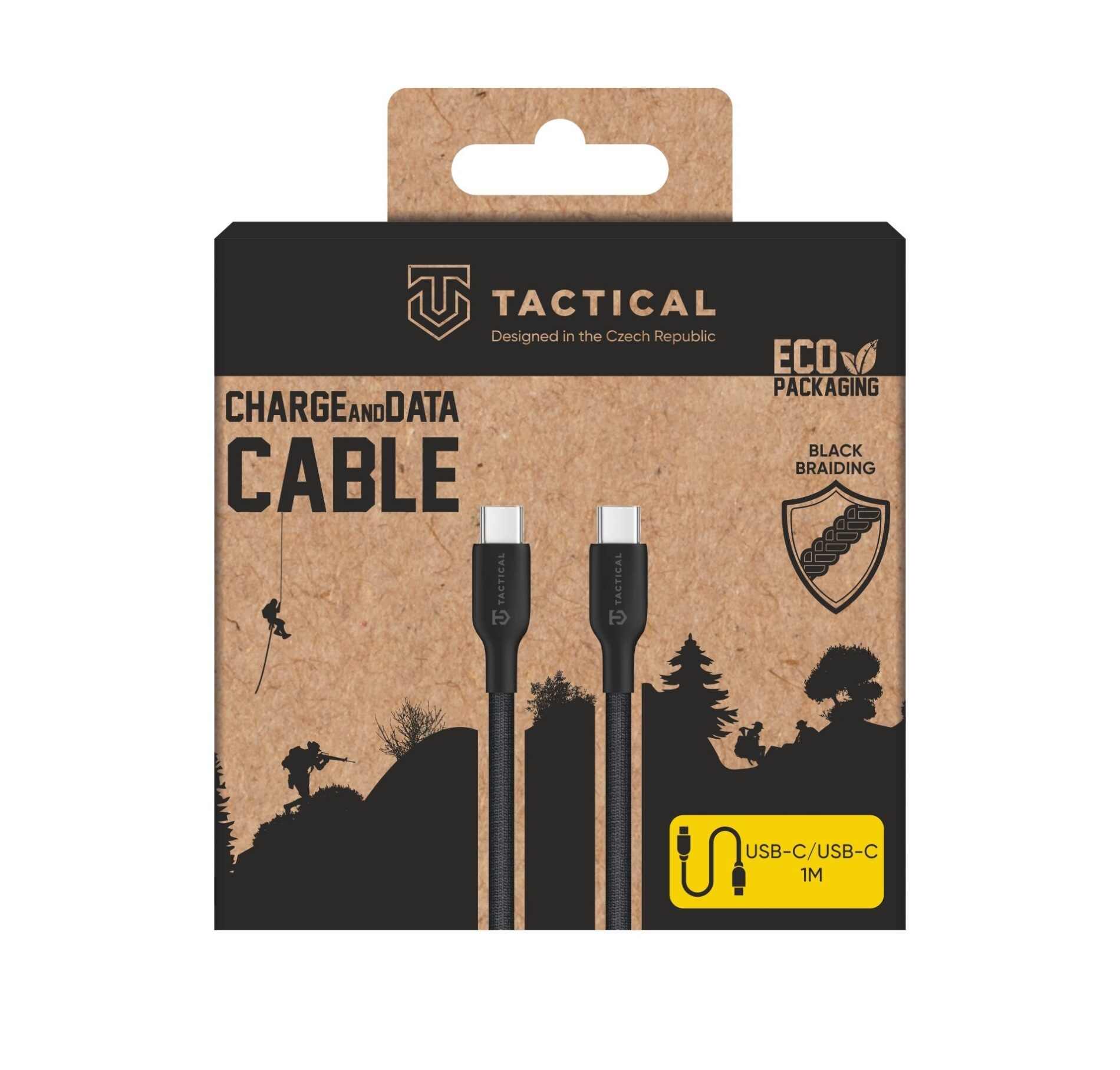 Tactical Stitch Thread Cable USB-C/USB-C 1m Black - Obrázek 3