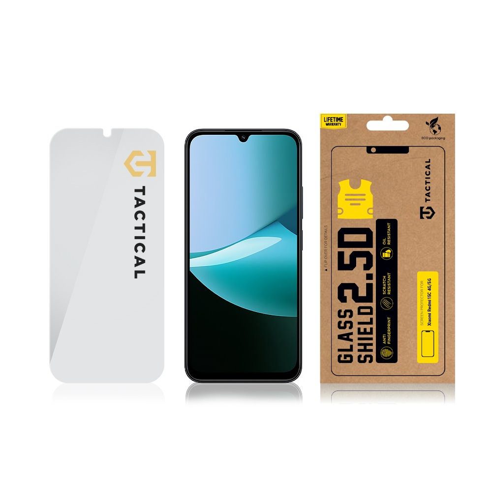 Tactical Glass Shield 2.5D sklo pro Xiaomi Redmi 15C 4G/5G Clear - Obrázek 4