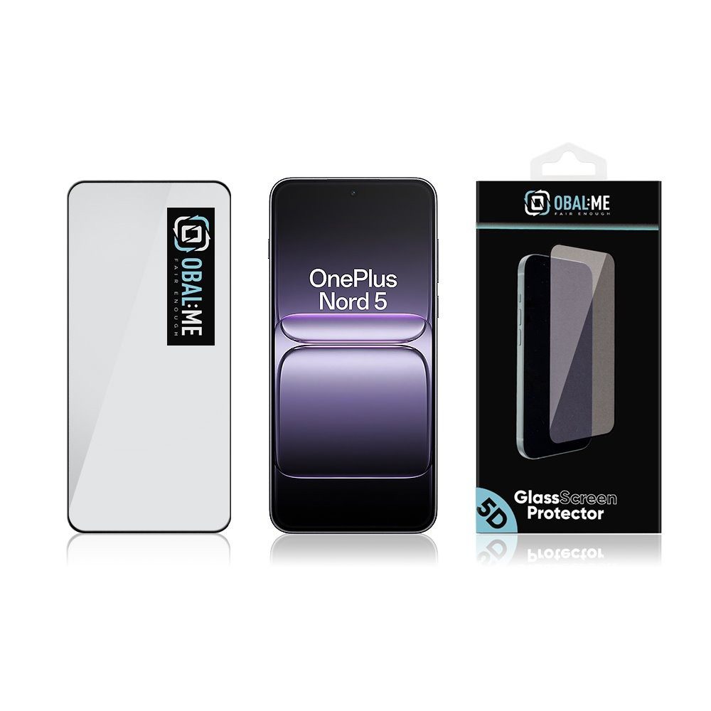 OBAL:ME 5D Tvrzené Sklo pro OnePlus Nord 5 Black - Obrázek 4