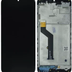 Motorola Moto E7 Plus (XT2081) LCD displej + Dotyková Deska + Přední kryt Originální kvalita Černá/Back - Service pack