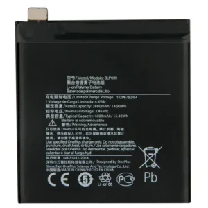 Baterie pro OnePlus 7 Pro (GM1913, GM1917, GM1910) - BLP699 4000 mAh Prémiová kvalita