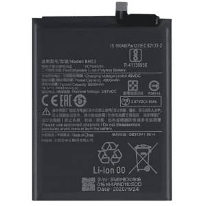 Baterie pro Xiaomi Mi 10T (M2007J3SY) - BM53 5000 mAh Prémiová kvalita
