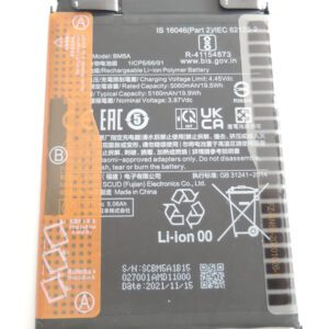Baterie pro Xiaomi Redmi Note 11 Pro 5G (2201116SG) - BM5A 5160 mAh