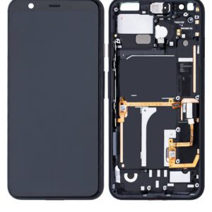 Google Pixel 4 (G020I, G020M, G020N) LCD displej + Dotyk Originální kvalita + přední rám Black - Service pack