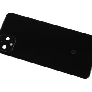 Google Pixel 4 XL (G020P, G020V, G020J) Zadní sklo + sklíčko kamery Černá/Black