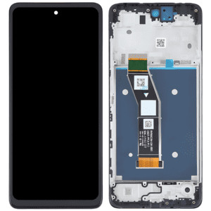Motorola Moto G24 (XT2423) LCD displej + Dotyková Deska + Přední kryt Originální kvalita Černá/Black - Service pack