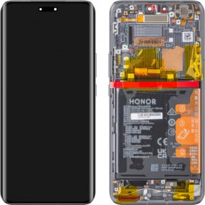 Honor Magic6 Lite (ALI-NX1) LCD displej + Dotyková Deska + Přední kryt Originální kvalita Černá/Black - Service pack