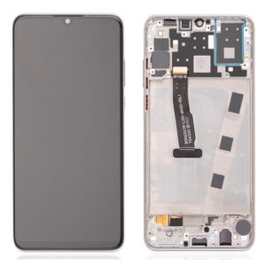 Huawei P30 Lite (MAR-LX1A, MAR-LX2, MAR-LX3A) LCD displej + Dotyková Deska + Přední Kryt Bílá/White