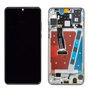 Huawei P30 Lite (MAR-LX1A, MAR-LX2, MAR-LX3A) LCD displej + Dotyková Deska + Přední Kryt Černá/Black