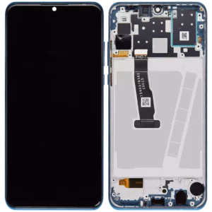 Huawei P30 Lite (MAR-LX1A, MAR-LX2, MAR-LX3A) LCD displej + Dotyková Deska + Přední Kryt Modrá/Blue