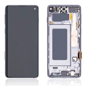 Samsung Galaxy S10 (G973) LCD displej + Dotyk + Přední kryt Černá/Black Originální kvalita - service pack